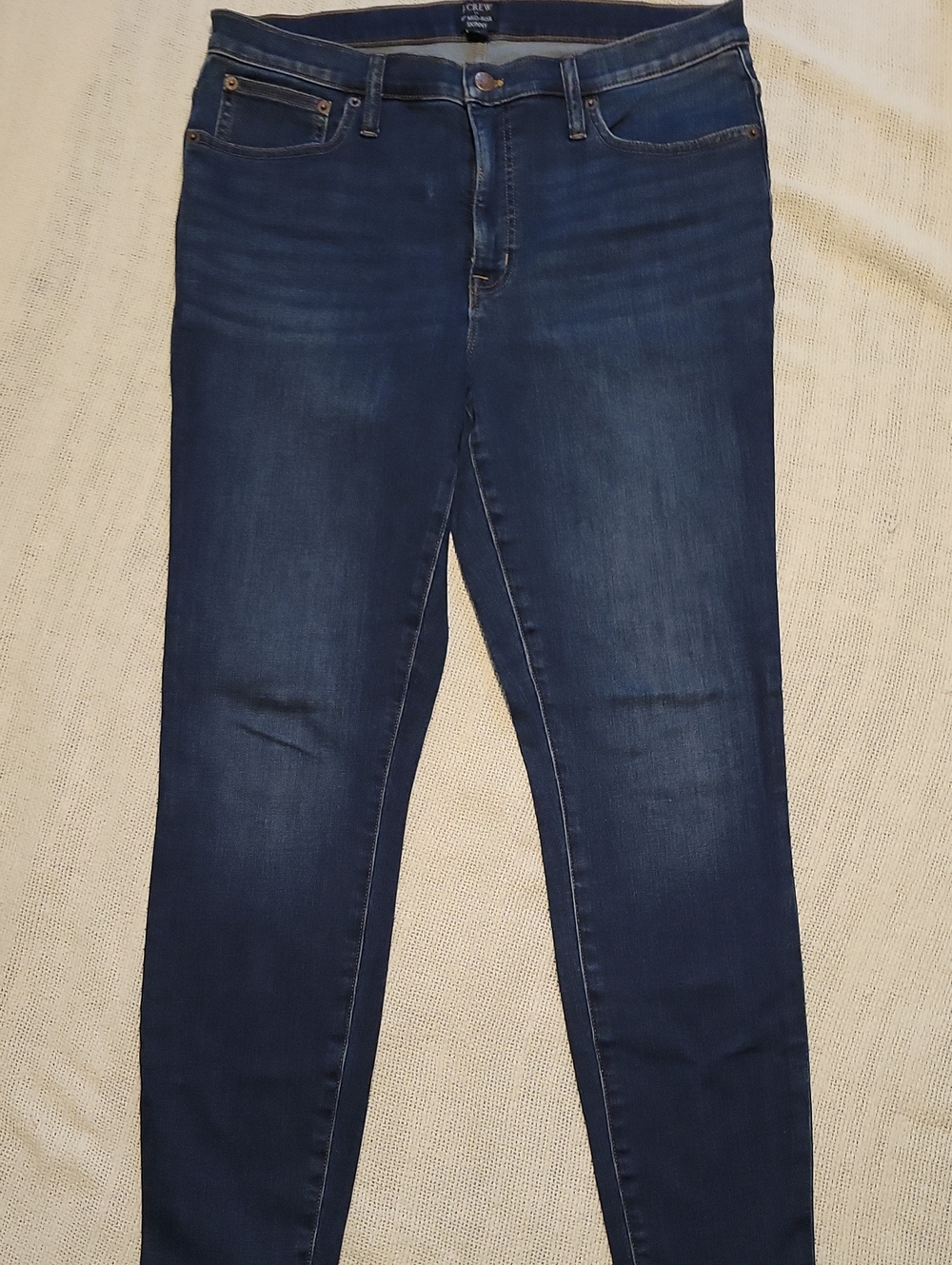 J. Crew dark indigo skinny jeans